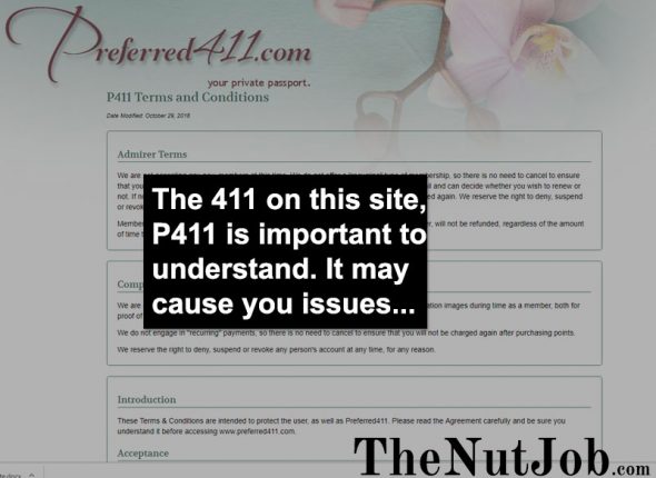 Warning: P411 Escort Site (Also Known As Preferred411) Is Really Bad